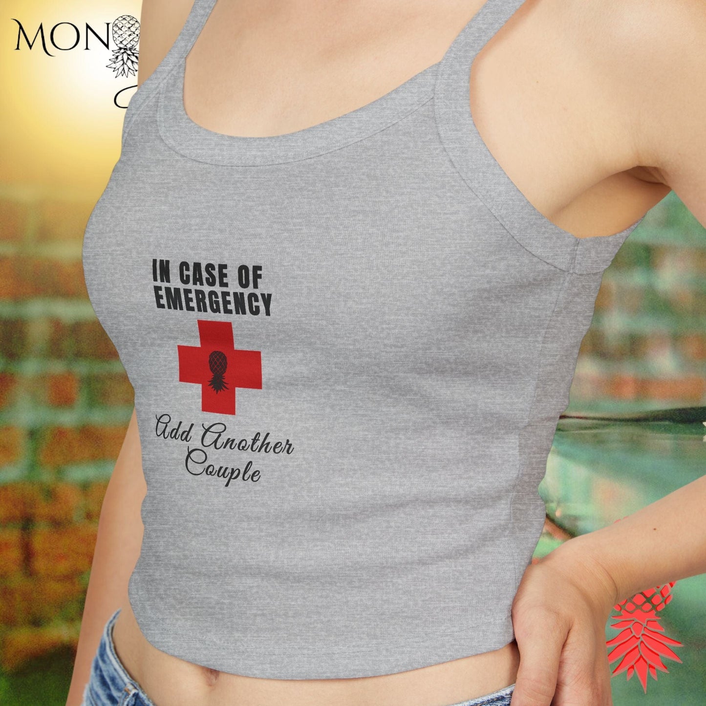 In Case of Emergency Ladies Crop Tank