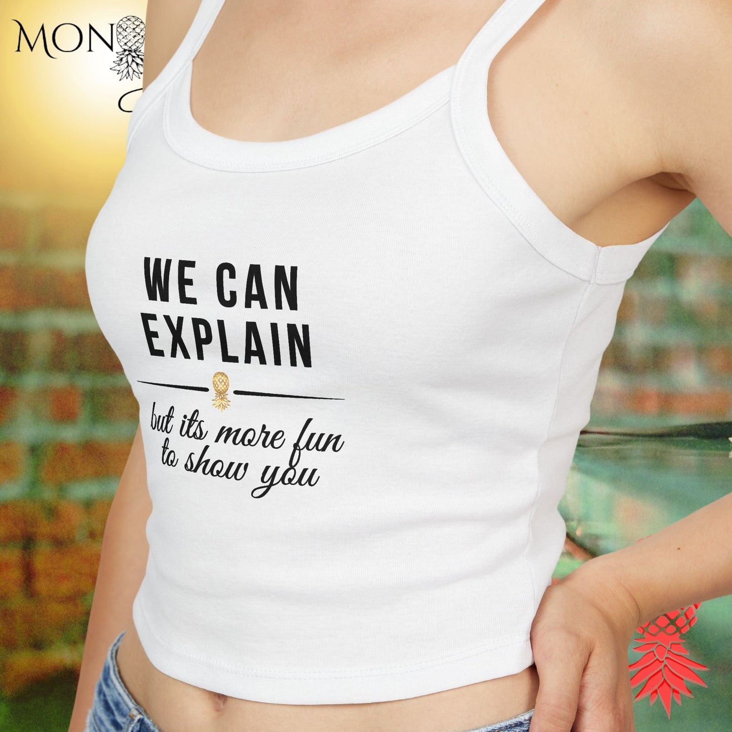 We Can Explain Ladies Crop Tank