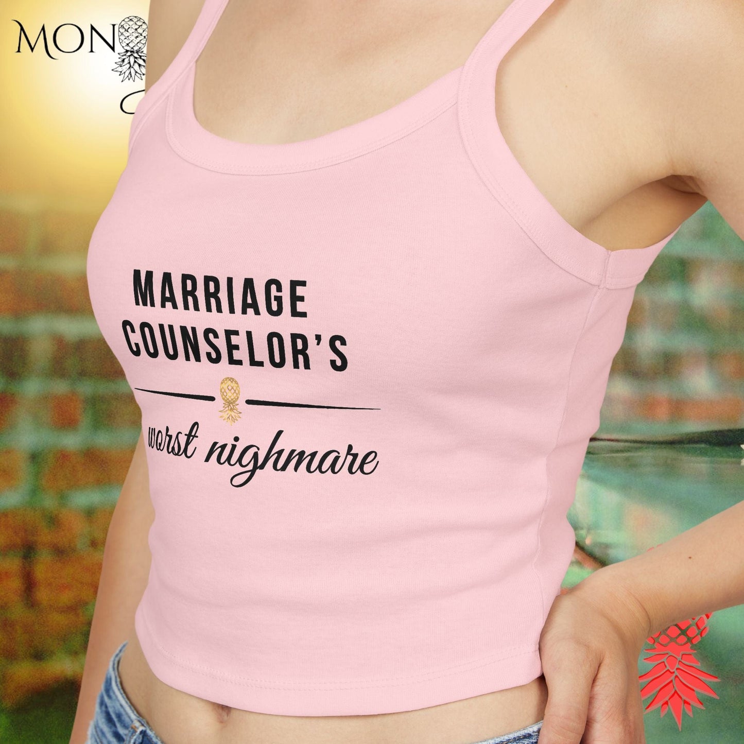 Marriage Counselor's Nightmare Ladies Crop Tank