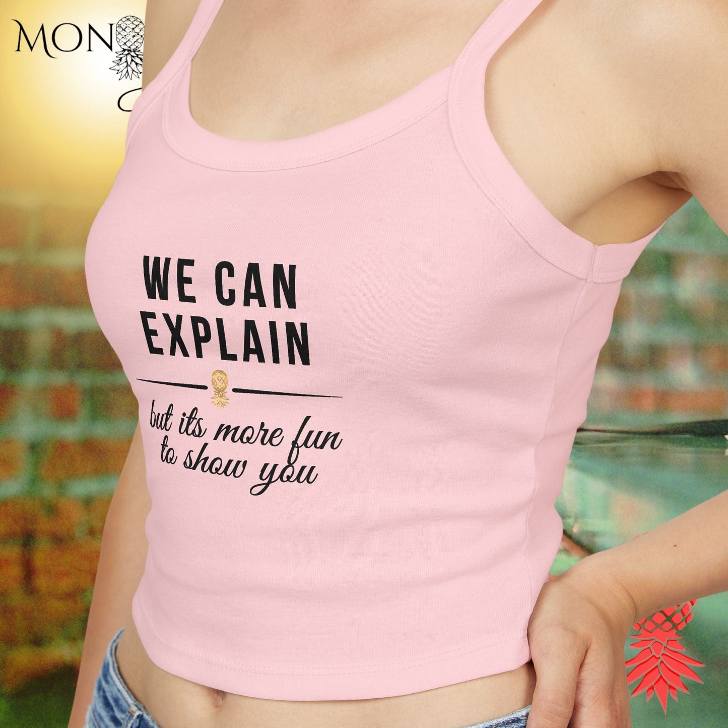 We Can Explain Ladies Crop Tank