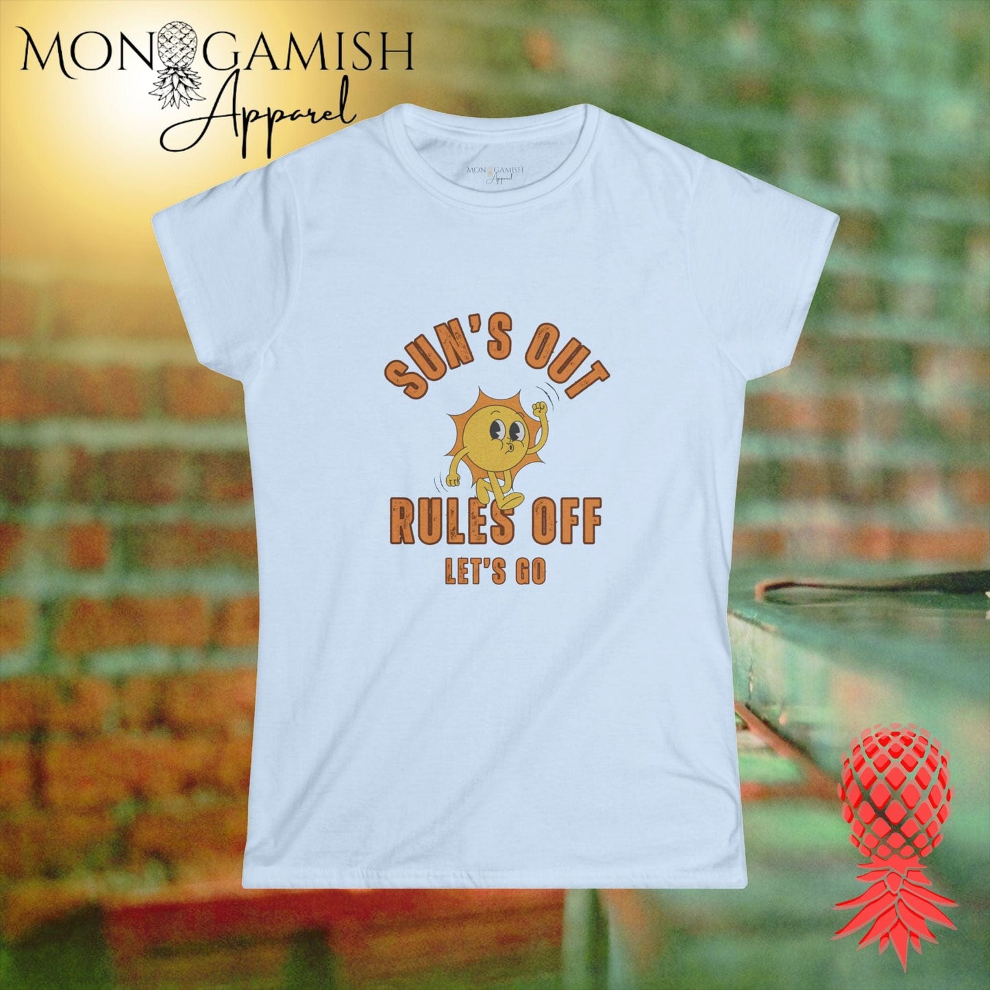 Sun's Out Rules Off Women's Tee