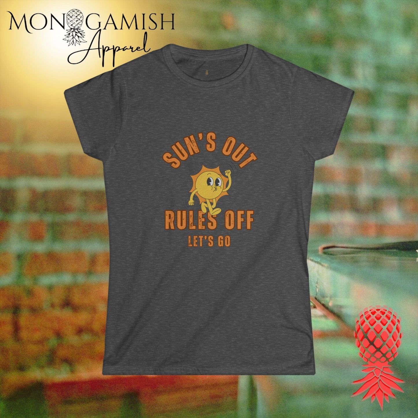 Sun's Out Rules Off Women's Tee