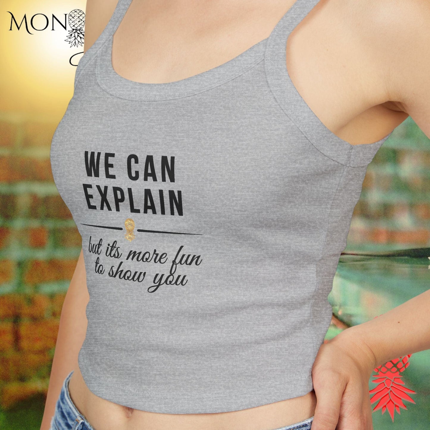 We Can Explain Ladies Crop Tank