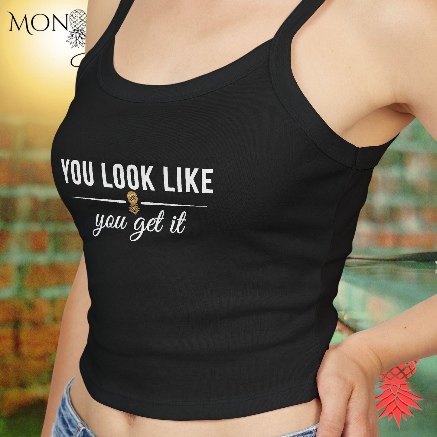 You Look Like You Get It Ladies Crop Tank