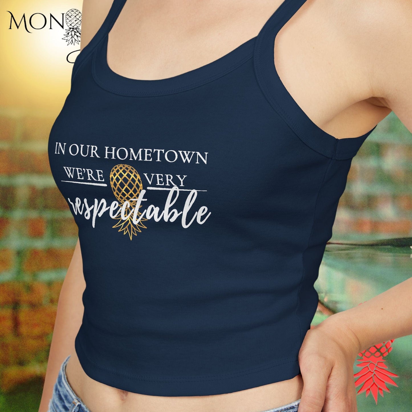 Hometown Respect Ladies Crop Tank