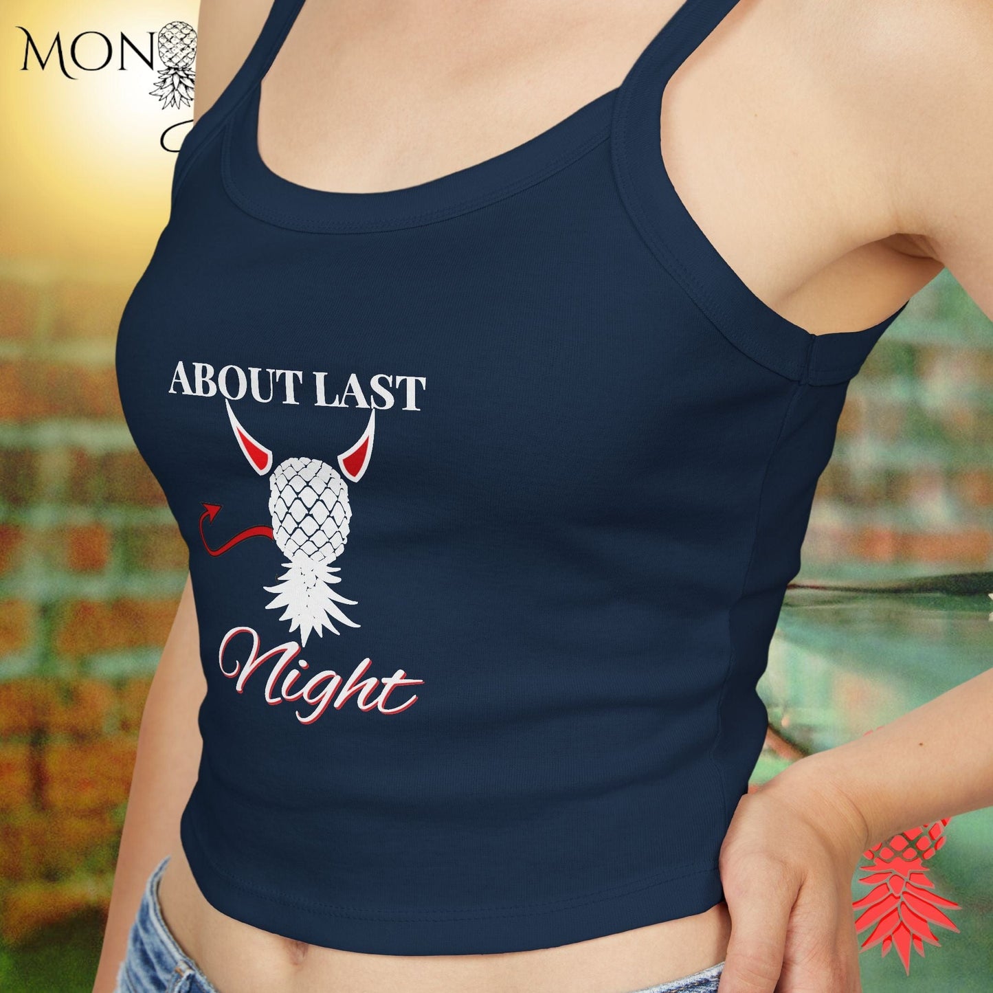 About Last Night Ladies Crop Tank