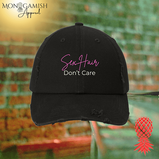 Sex Hair Don't Care Distressed Hat