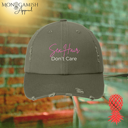 Sex Hair Don't Care Distressed Hat