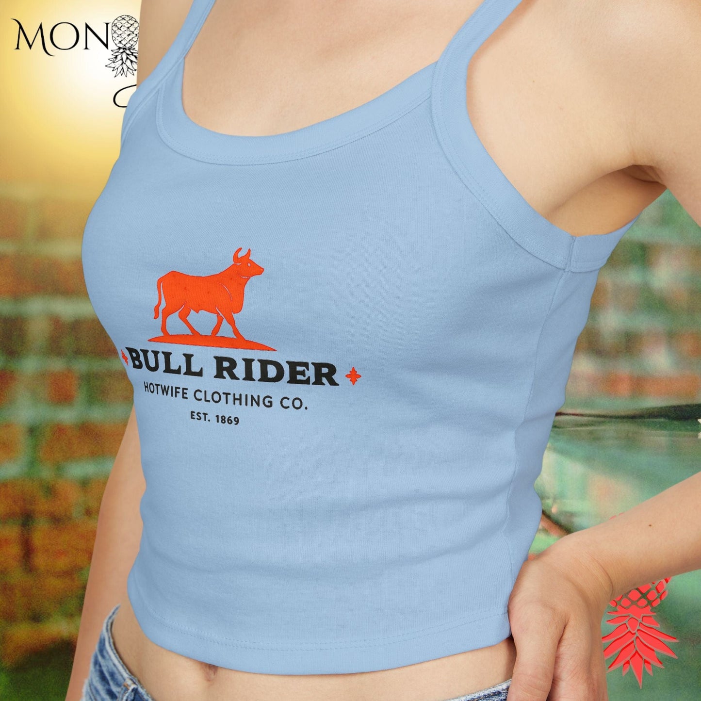 Bull Rider Ladies Crop Tank