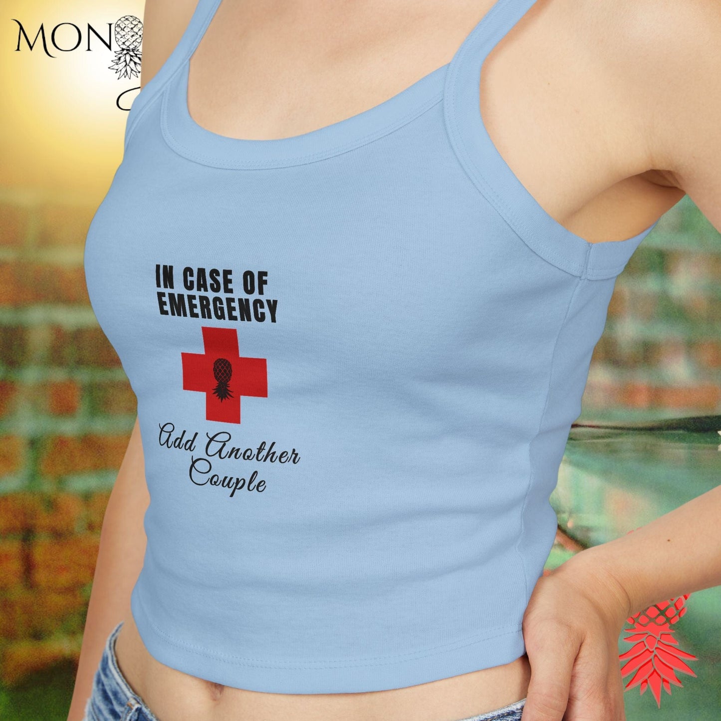 In Case of Emergency Ladies Crop Tank