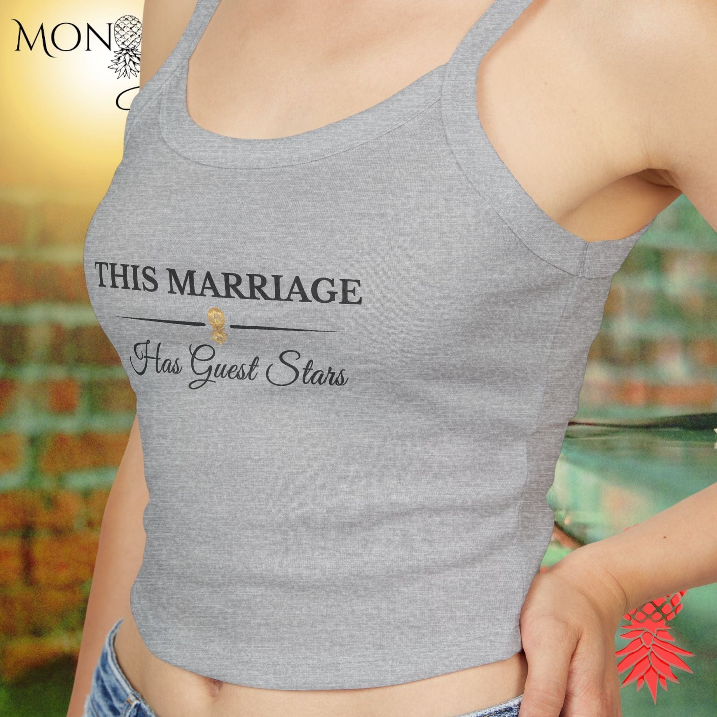Marriage with Guest Stars Ladies Crop Tank