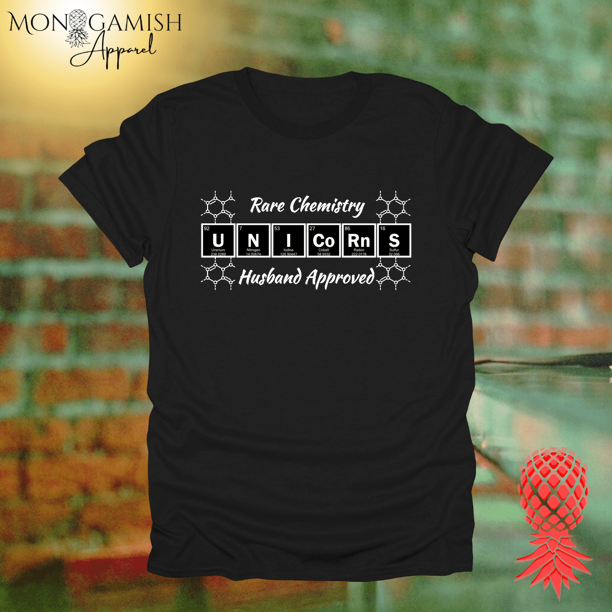 Unicorn Chemistry Husband Approved Unisex Tee