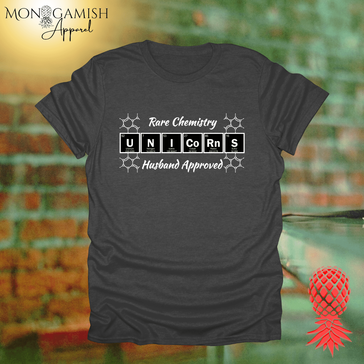 Unicorn Chemistry Husband Approved Unisex Tee