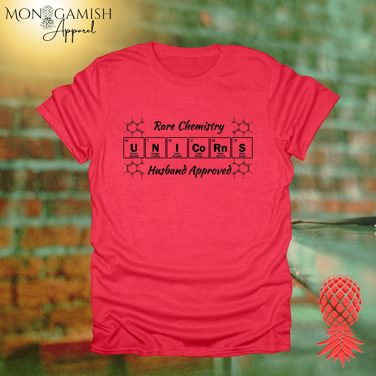 Unicorn Chemistry Husband Approved Unisex Tee