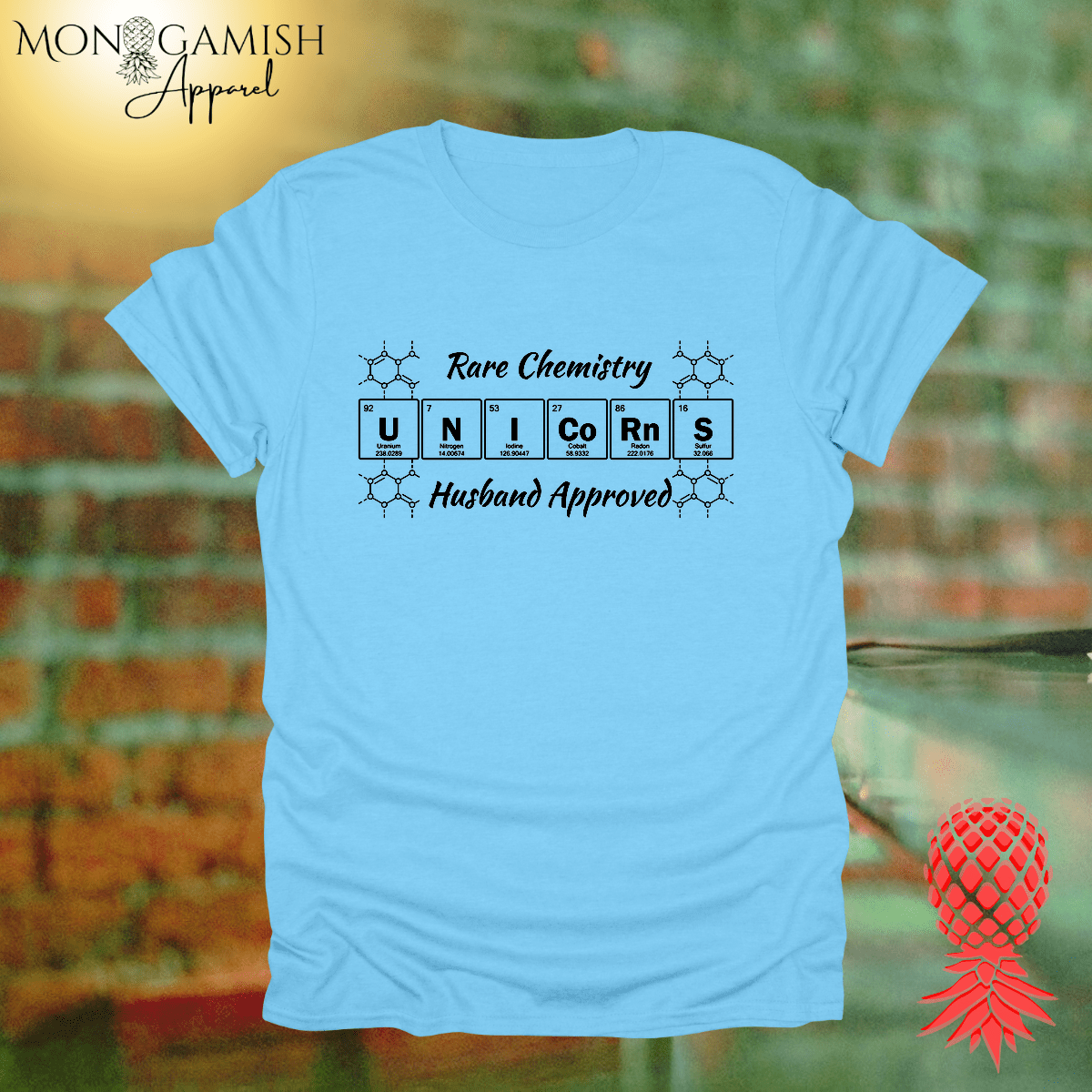 Unicorn Chemistry Husband Approved Unisex Tee