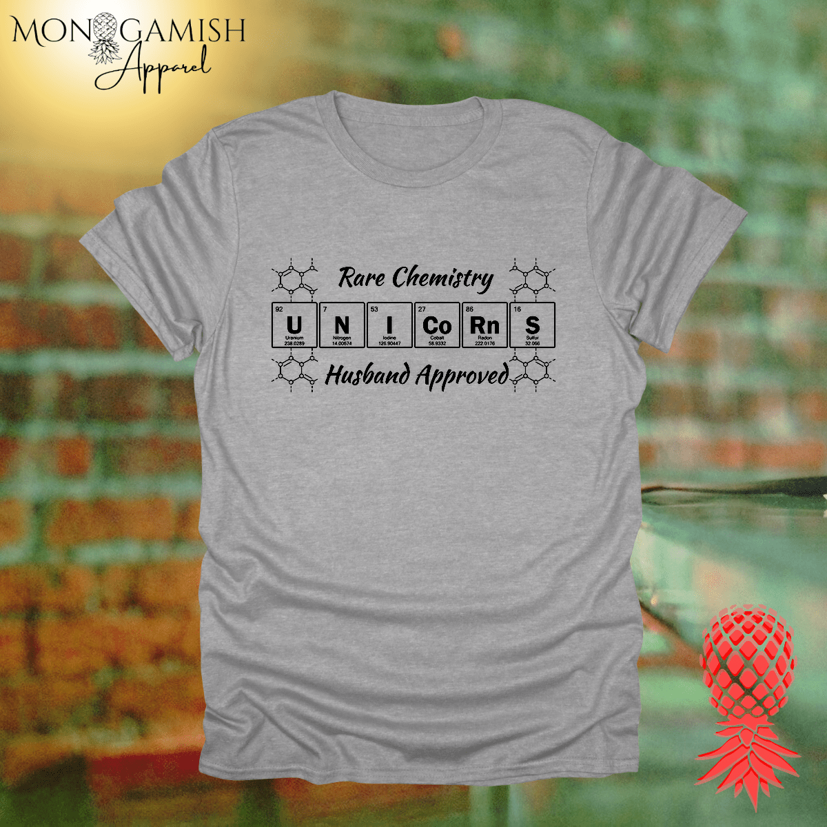 Unicorn Chemistry Husband Approved Unisex Tee