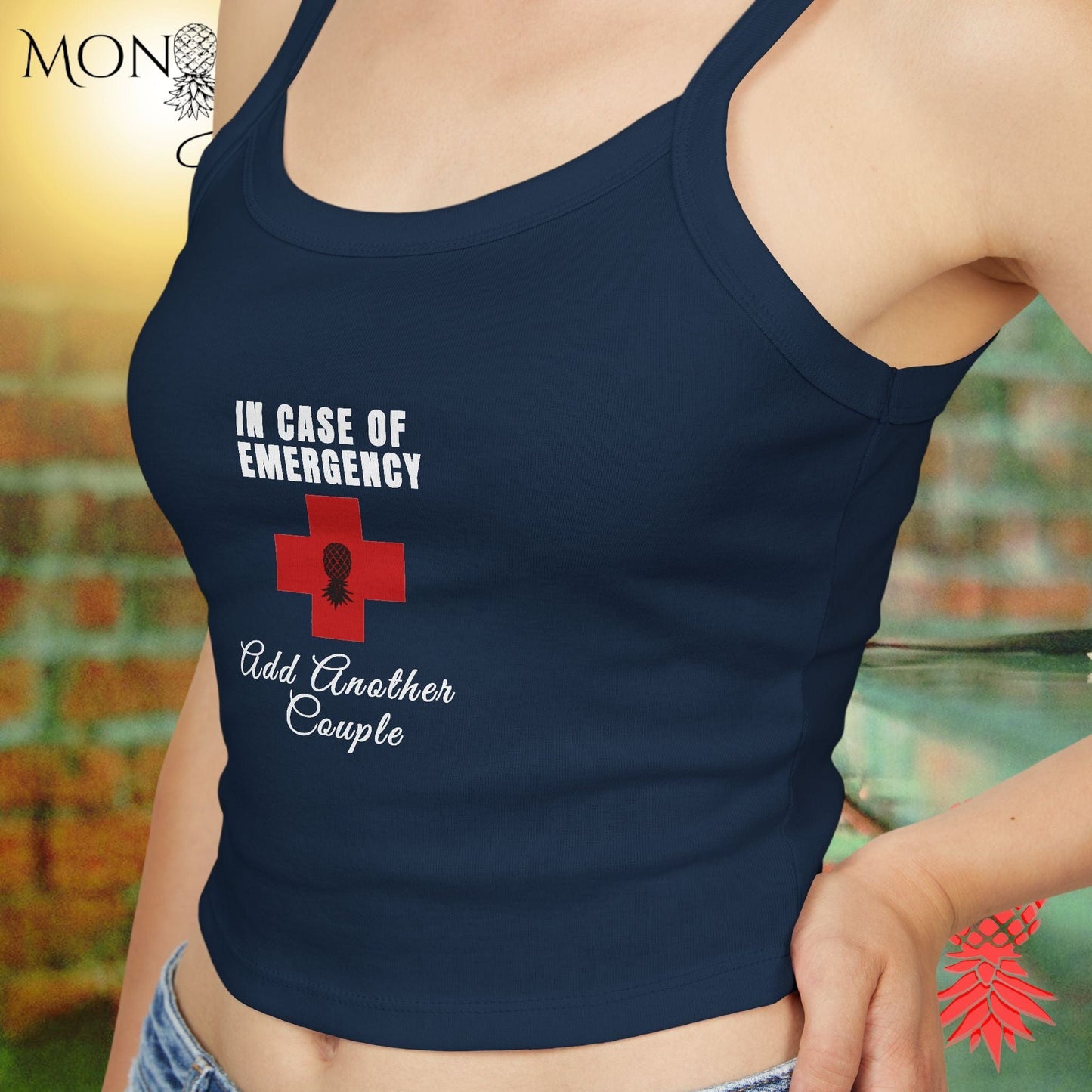 In Case of Emergency Ladies Crop Tank