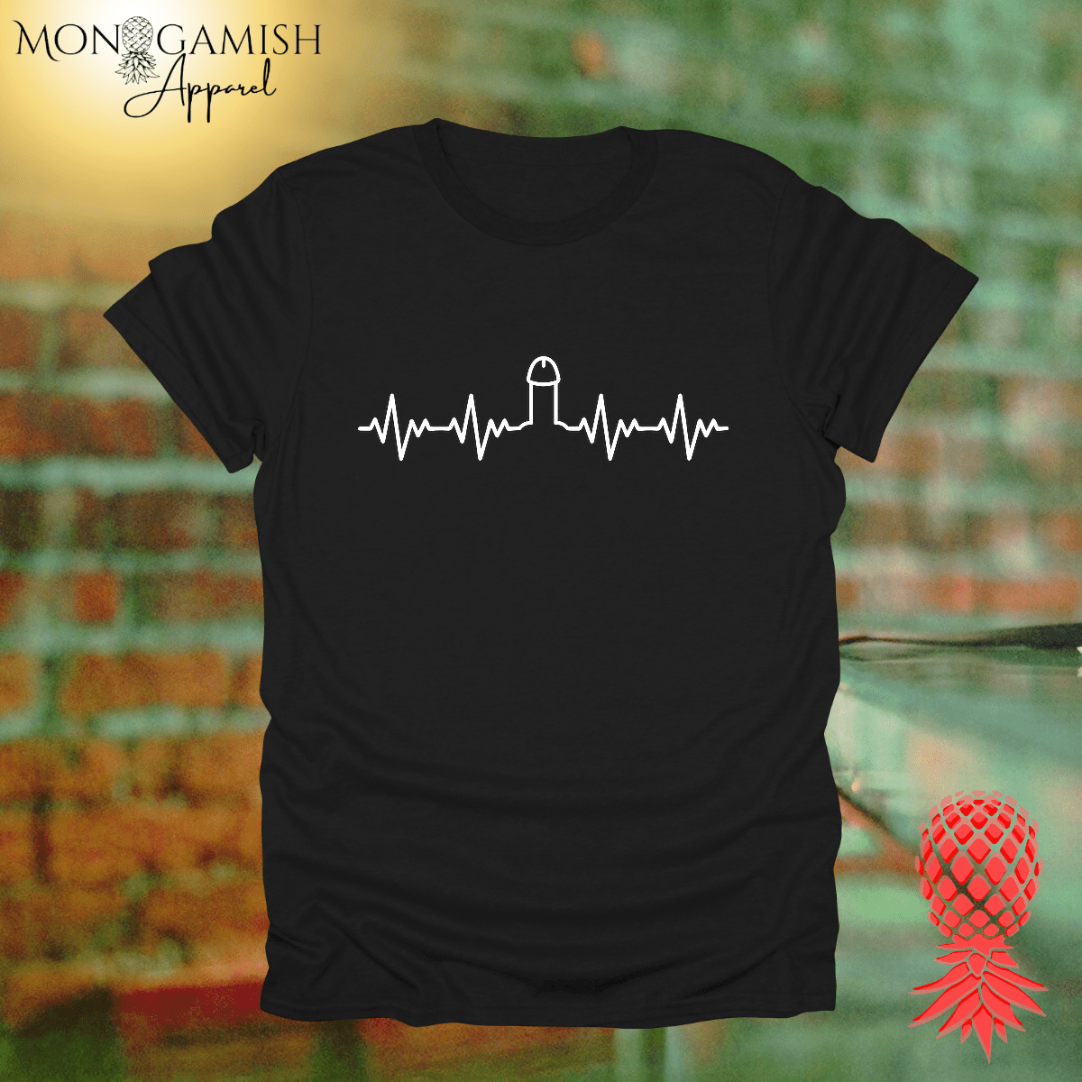 Heartbeat Hard On Unisex Tee