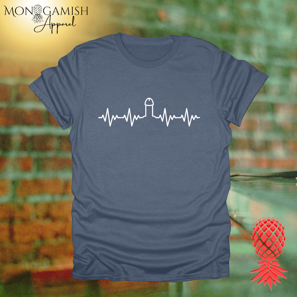 Heartbeat Hard On Unisex Tee