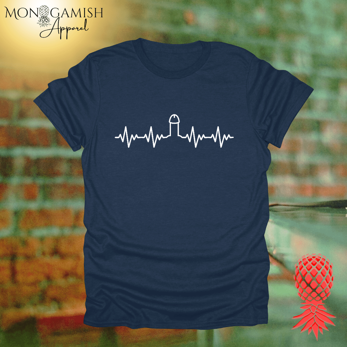 Heartbeat Hard On Unisex Tee