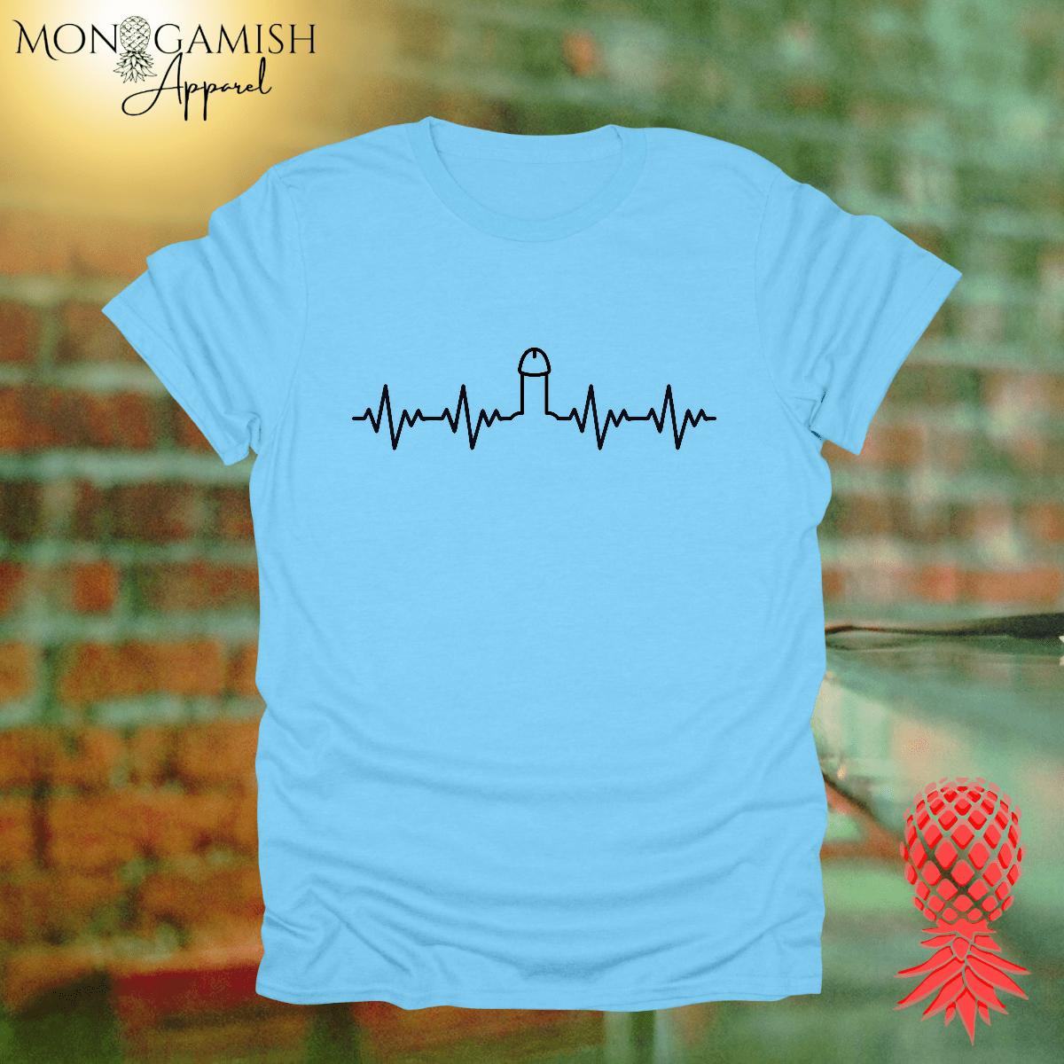 Heartbeat Hard On Unisex Tee