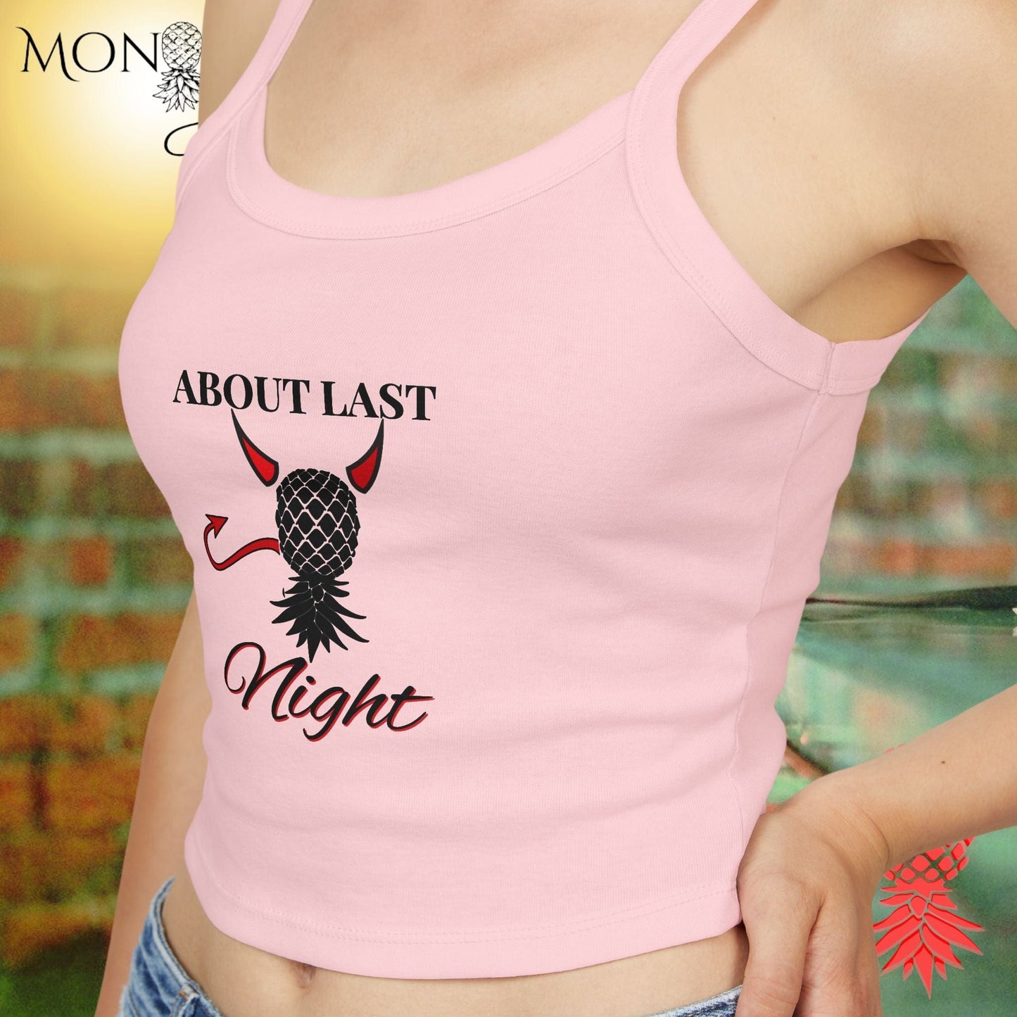 About Last Night Ladies Crop Tank