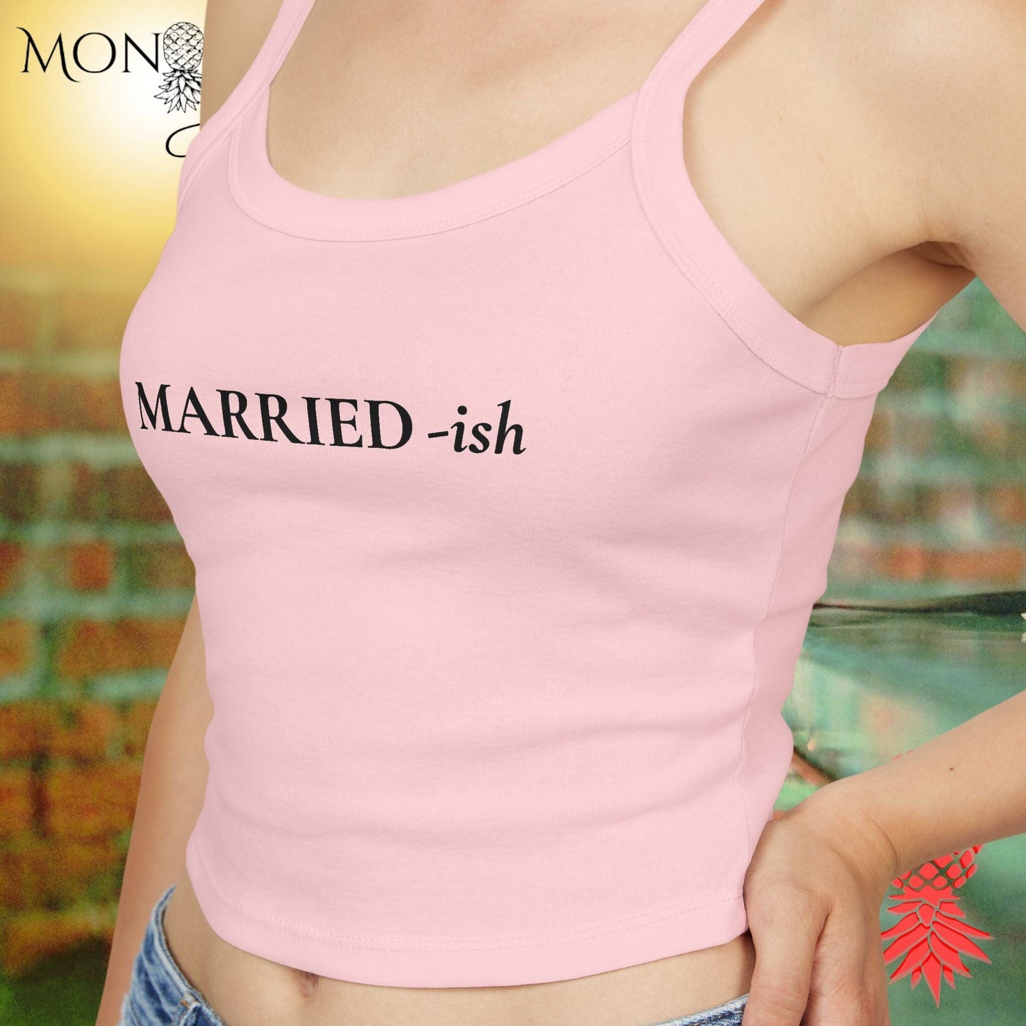 Married-ish Ladies Crop Tank