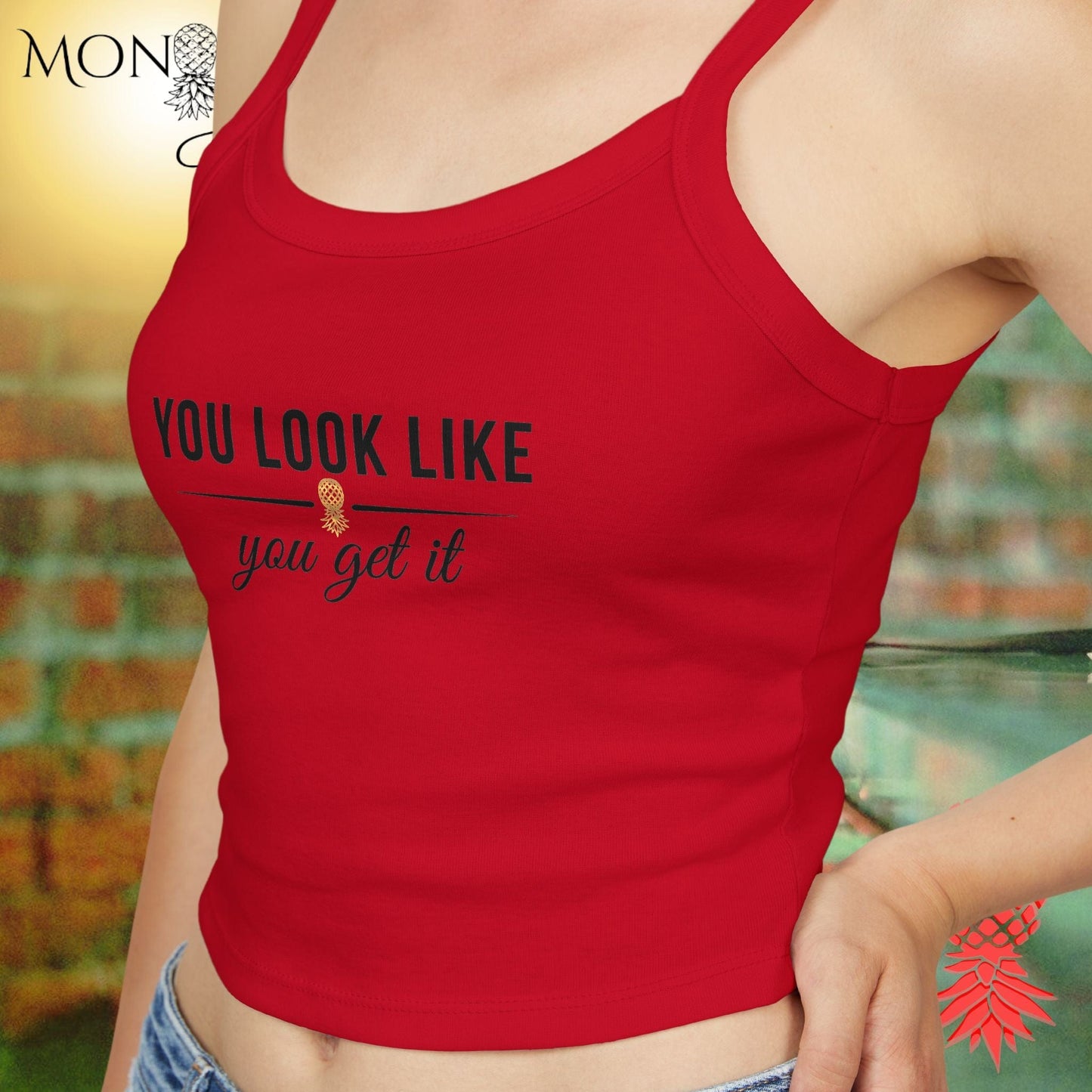 You Look Like You Get It Ladies Crop Tank