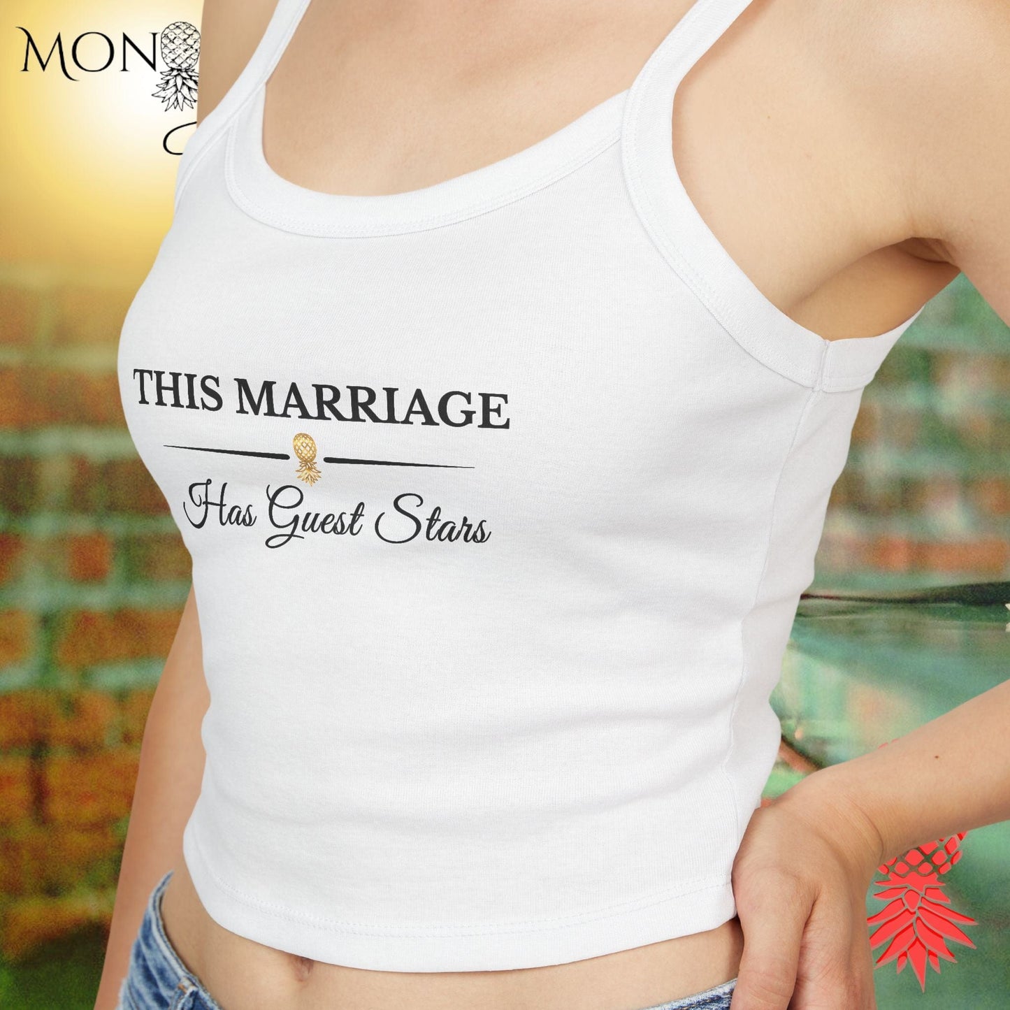 Marriage with Guest Stars Ladies Crop Tank