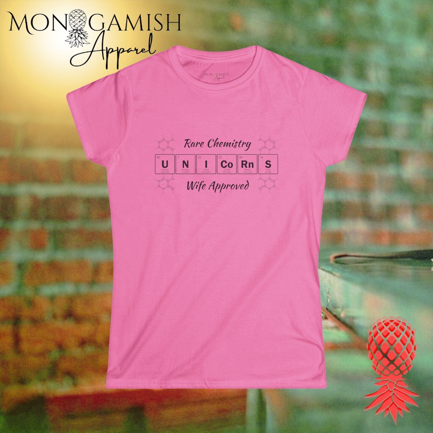 Unicorn Chemistry, Husband Approved Women's Tee