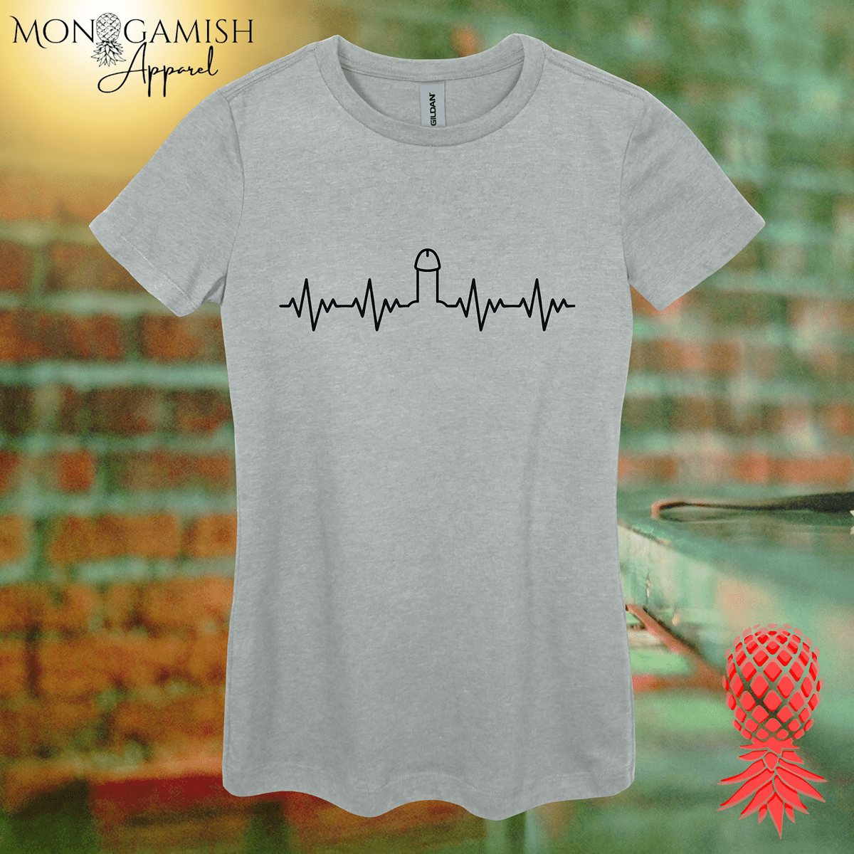Heartbeat Hard On Woman's Tee