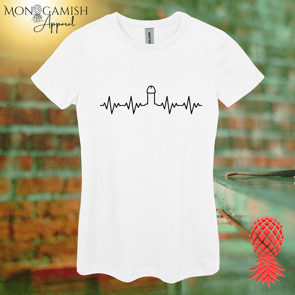 Heartbeat Hard On Woman's Tee