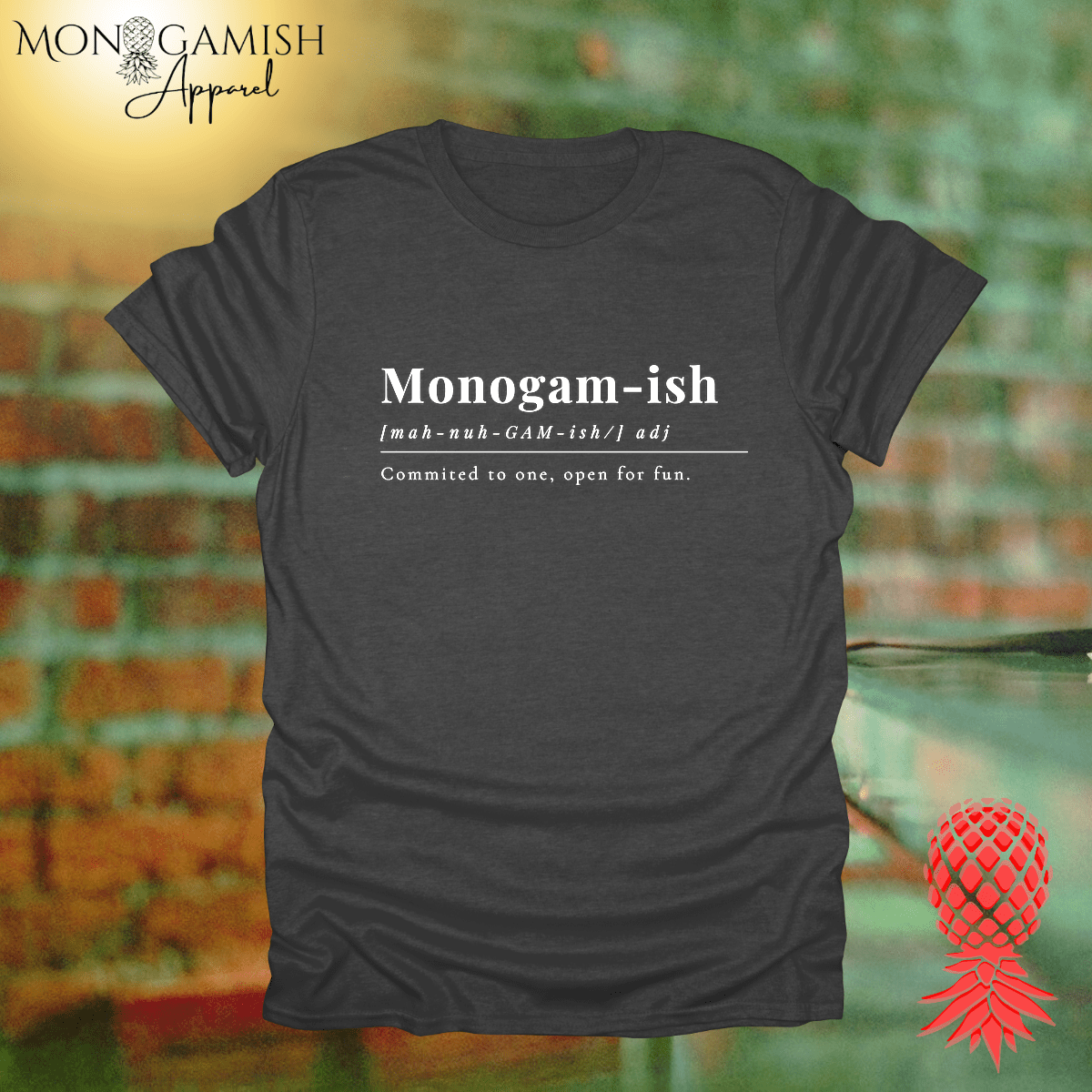 Monogamy Committed but Open Unisex Tee