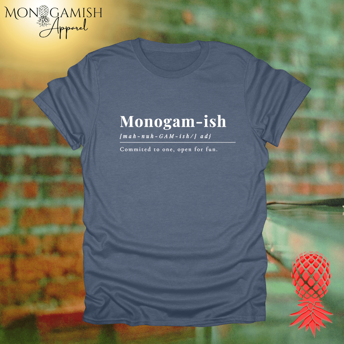 Monogamy Committed but Open Unisex Tee