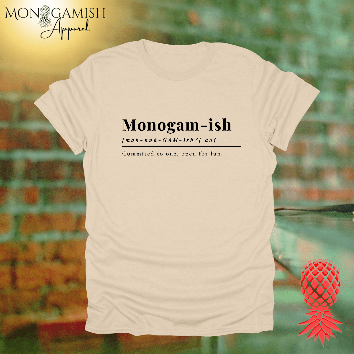 Monogamy Committed but Open Unisex Tee