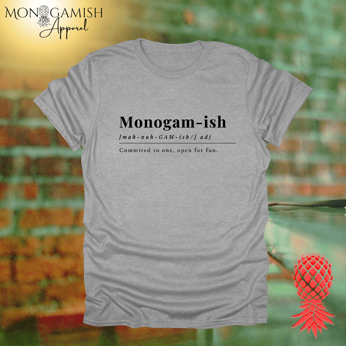 Monogamy Committed but Open Unisex Tee