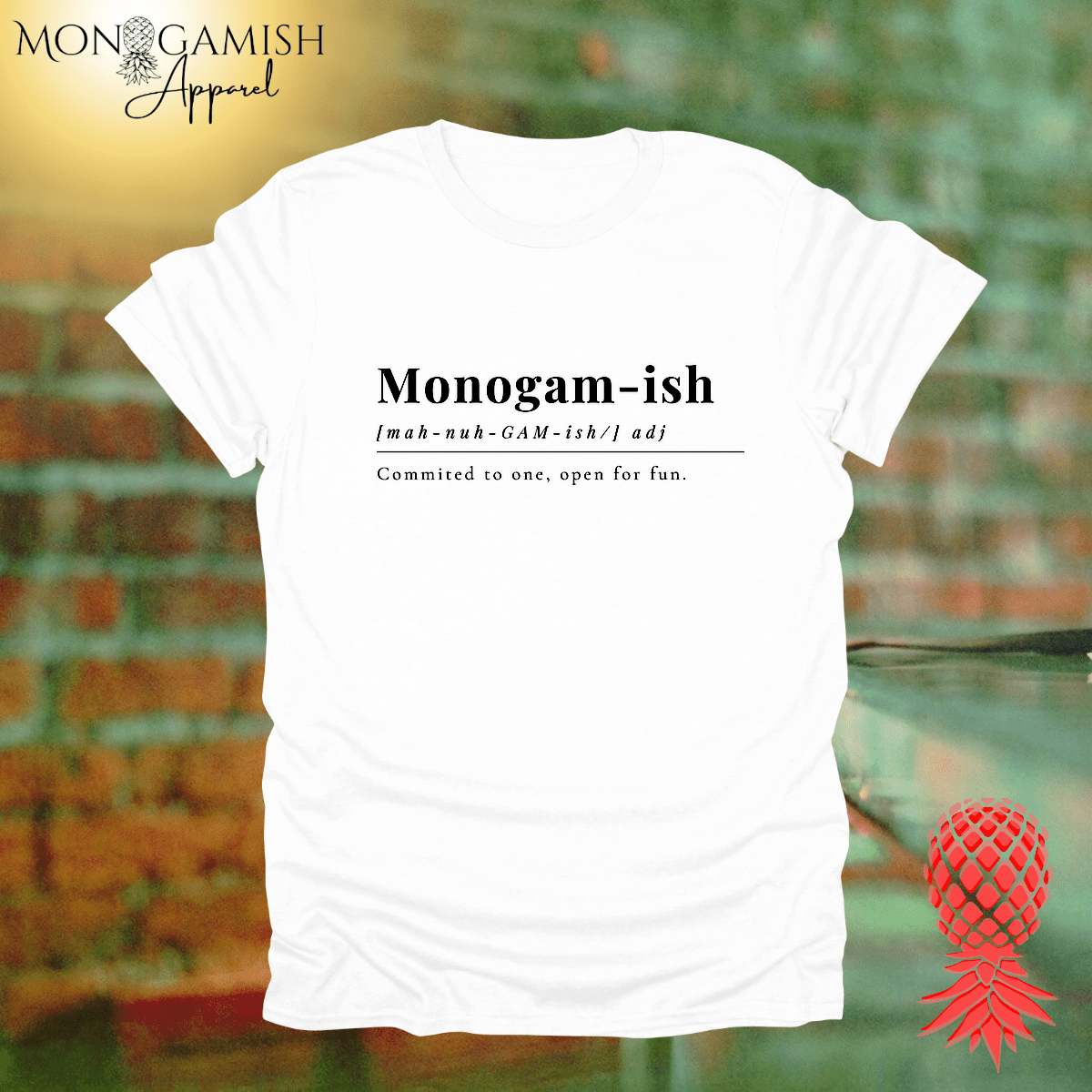 Monogamy Committed but Open Unisex Tee