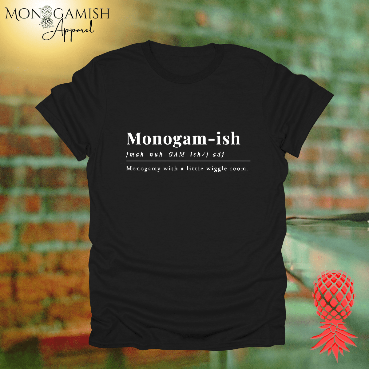 Monogamy with some Wiggle Room Unisex Tee