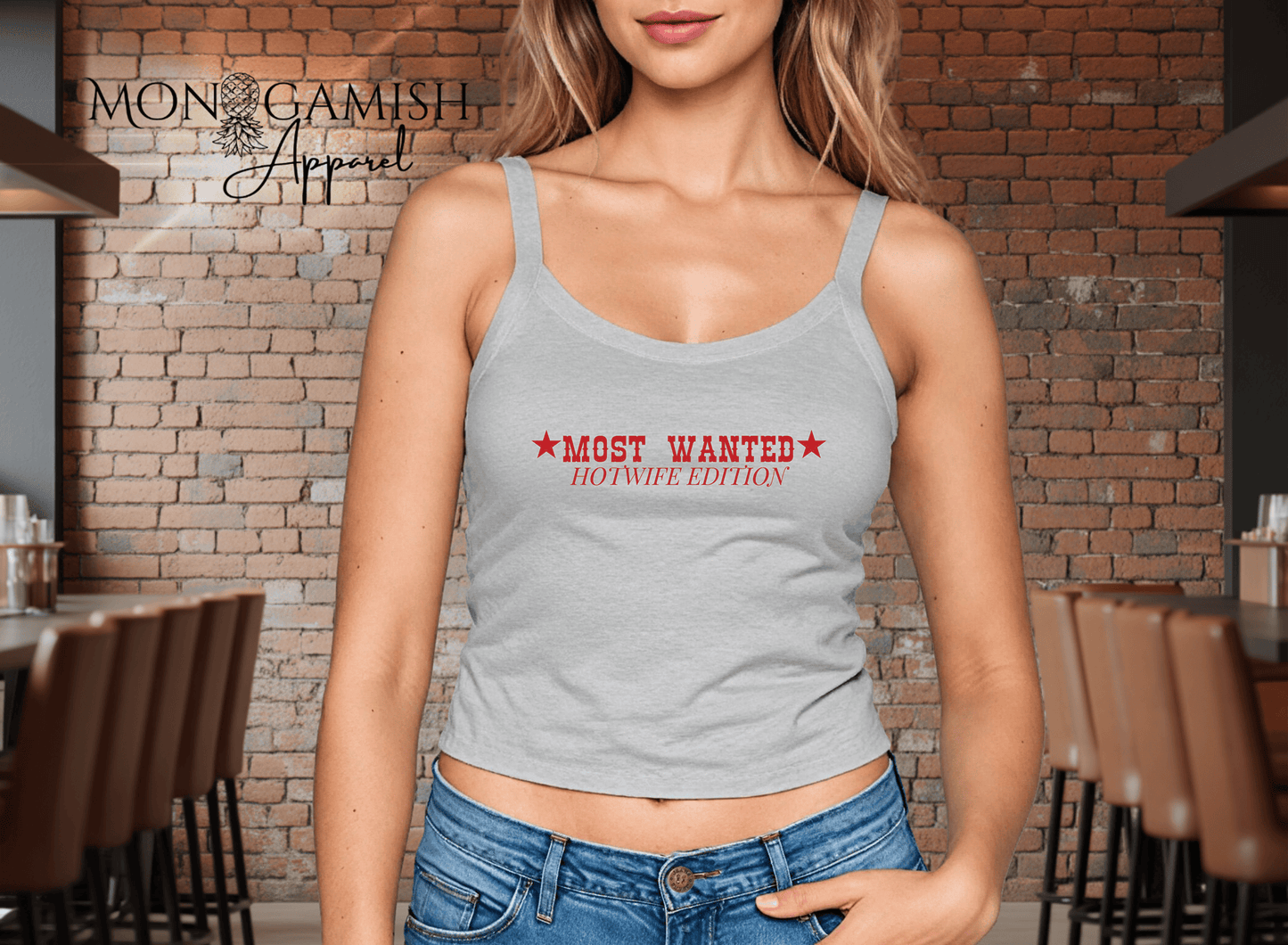 Most Wanted Hotwife Ladies Crop Tank
