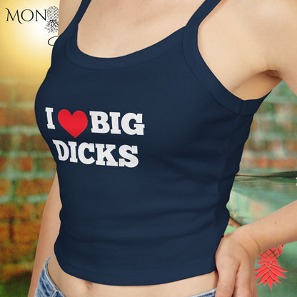 I Heart Big D!cks Ladies Crop Tank