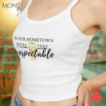 Hometown Respect Ladies Crop Tank