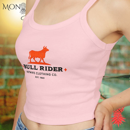 Bull Rider Ladies Crop Tank