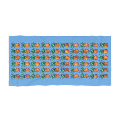 Blue Upside Down Pineapple Beach Towel Swinger Lifestyle Pool Resort Towel