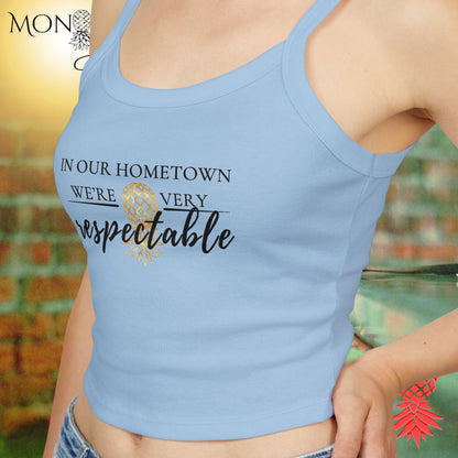 Hometown Respect Ladies Crop Tank