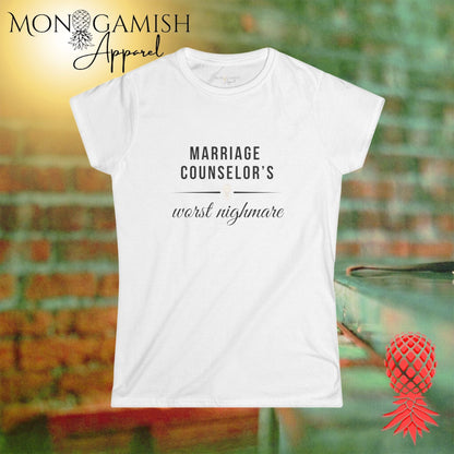 Marriage Counselors Nightmare Womens Tee