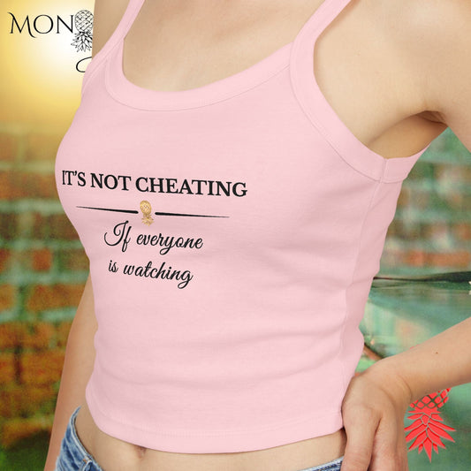 It's Not Cheating  Ladies Crop Tank
