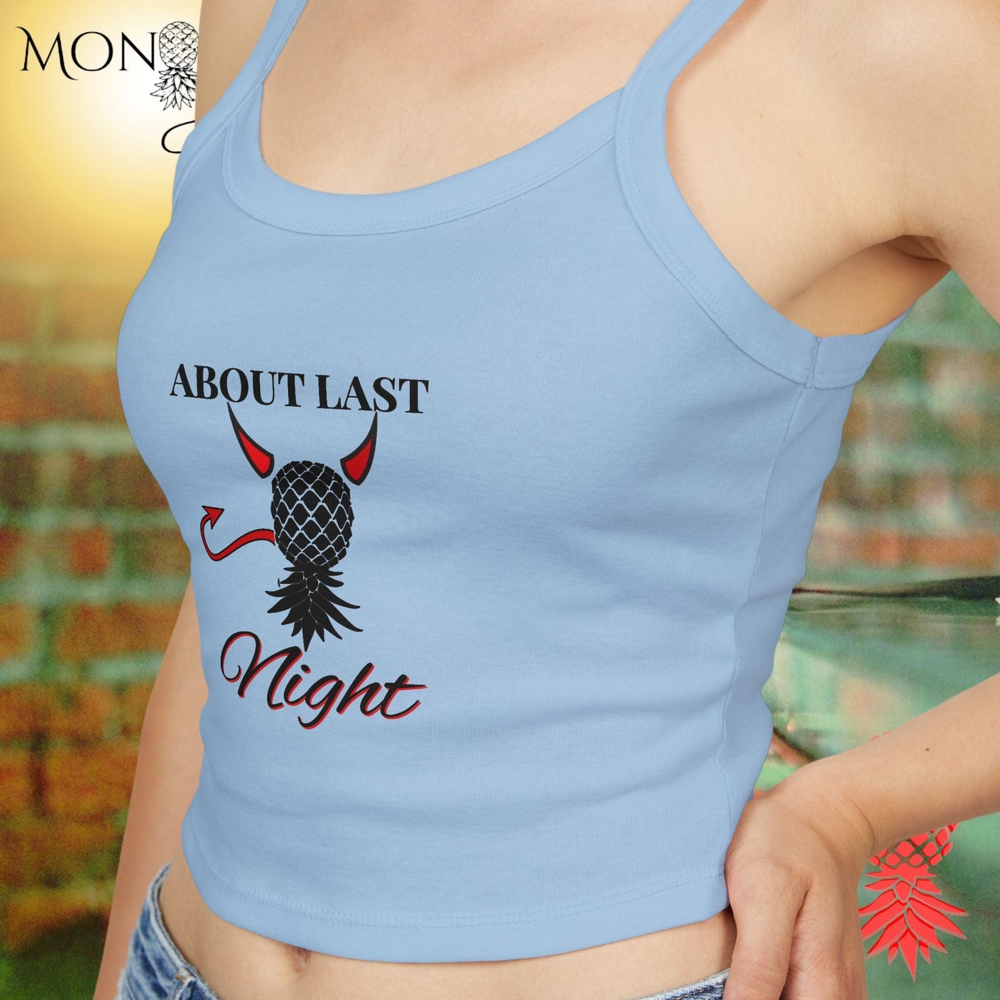 About Last Night Ladies Crop Tank