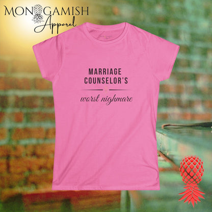 Marriage Counselors Nightmare Womens Tee