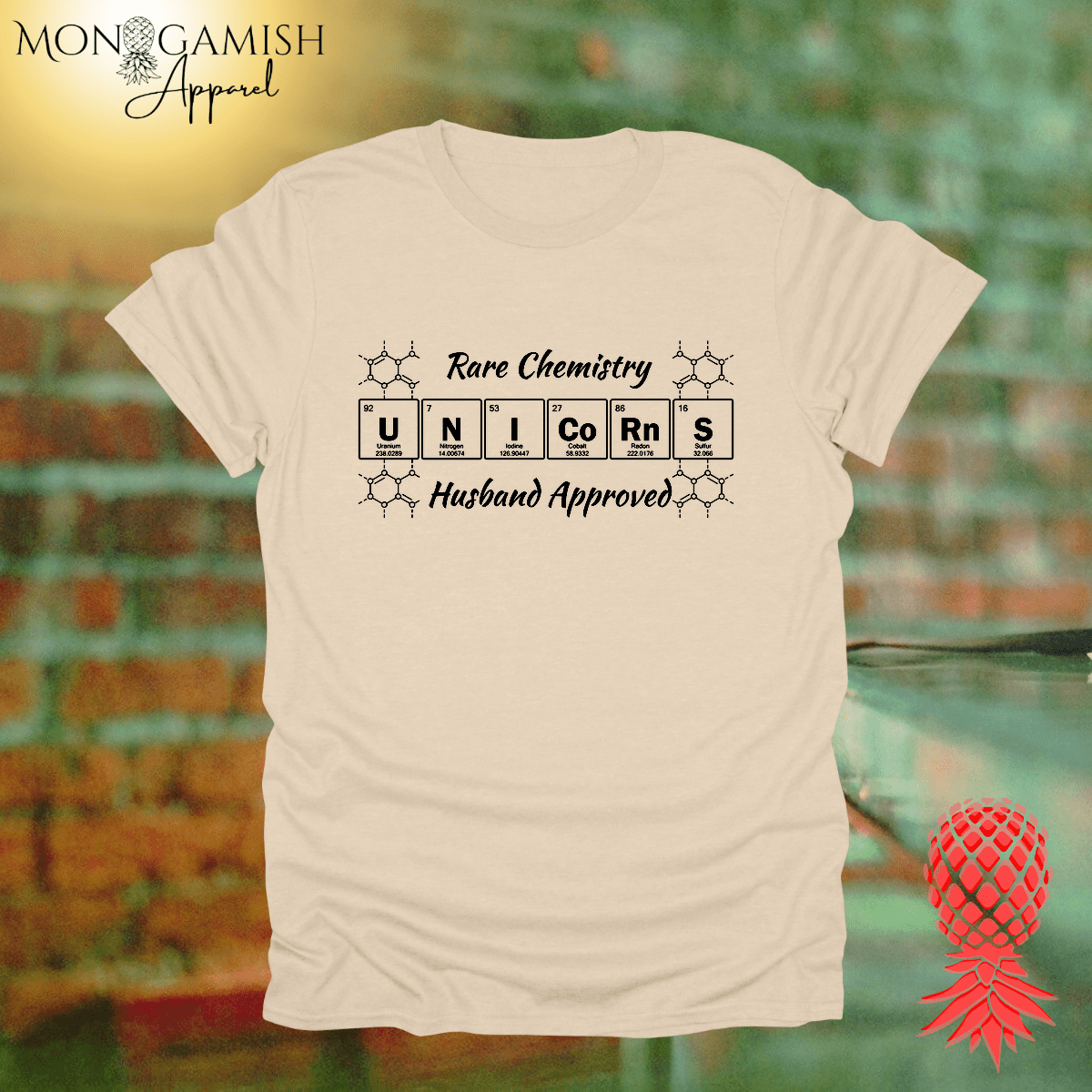Unicorn Chemistry Husband Approved Unisex Tee