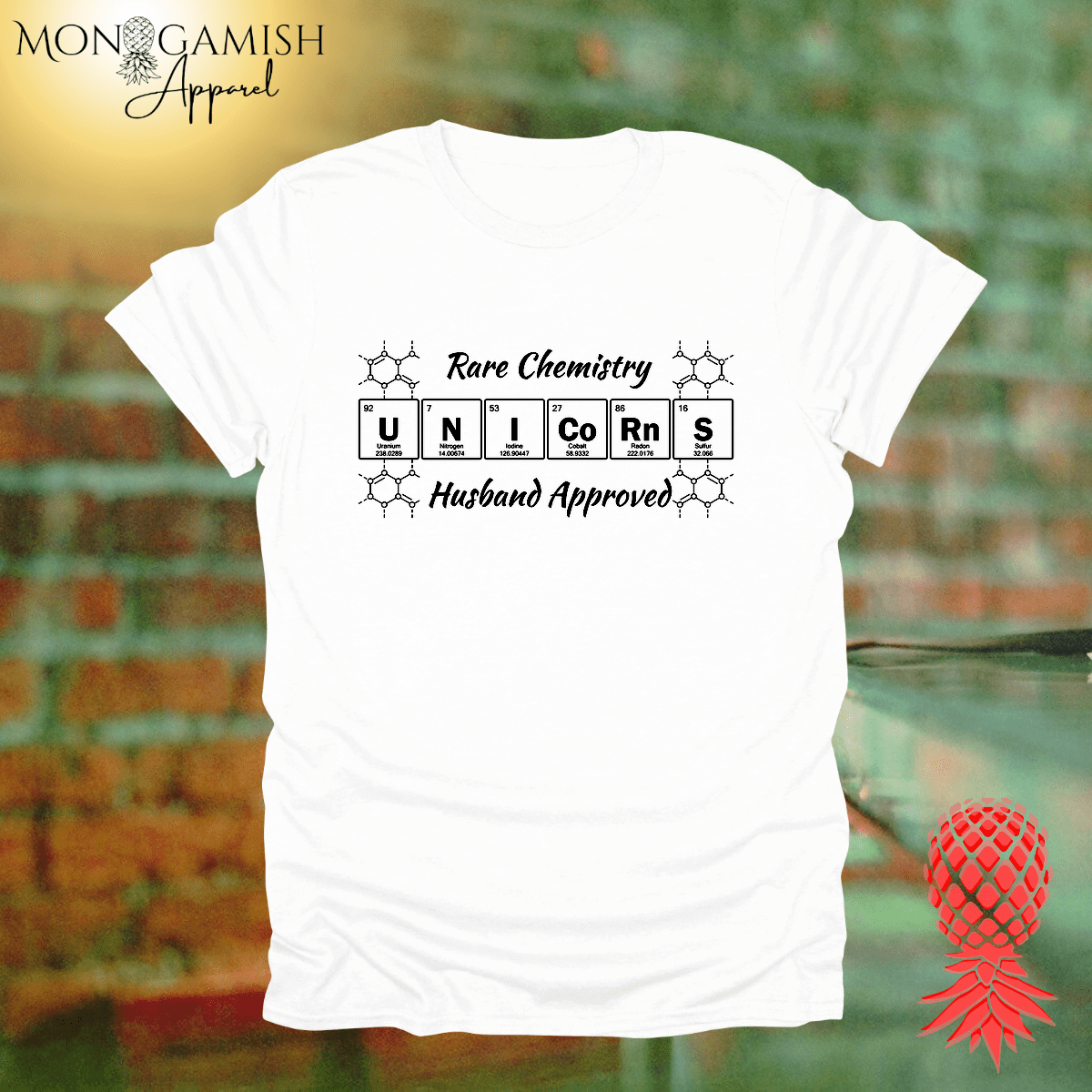 Unicorn Chemistry Husband Approved Unisex Tee